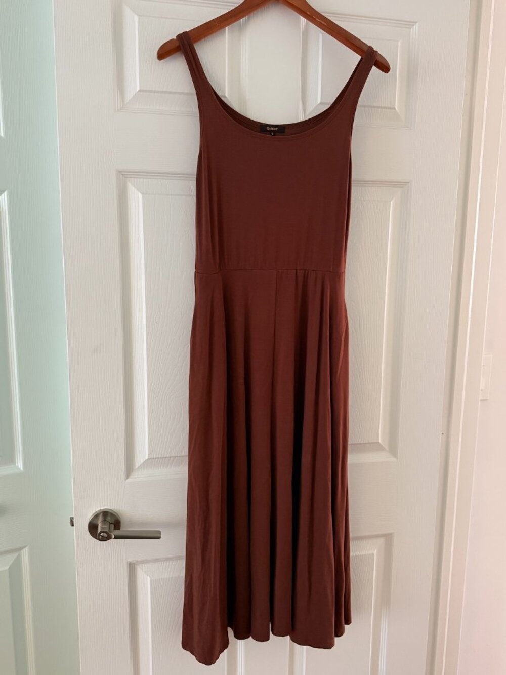 Quince Tencel Jersey Fit & Flare Dress (S) - Picture 2 of 4